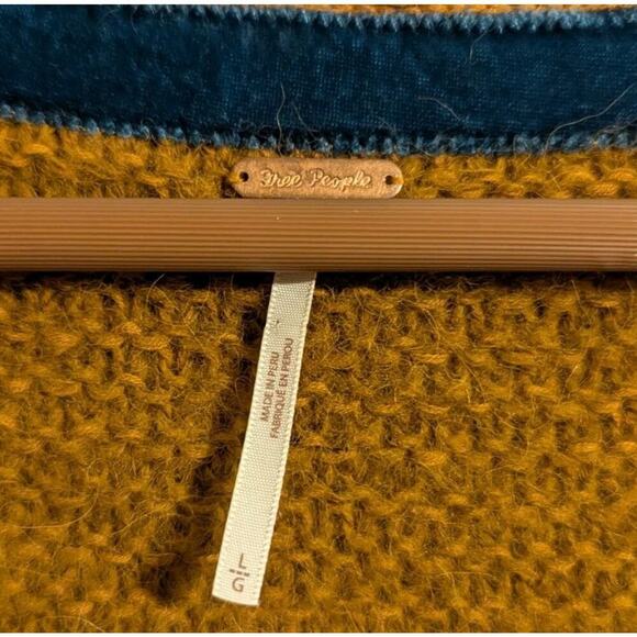 Free People All Mine Oversized Alpaca Blend Sweater Rust Orange Size Large B - Picture 6 of 7